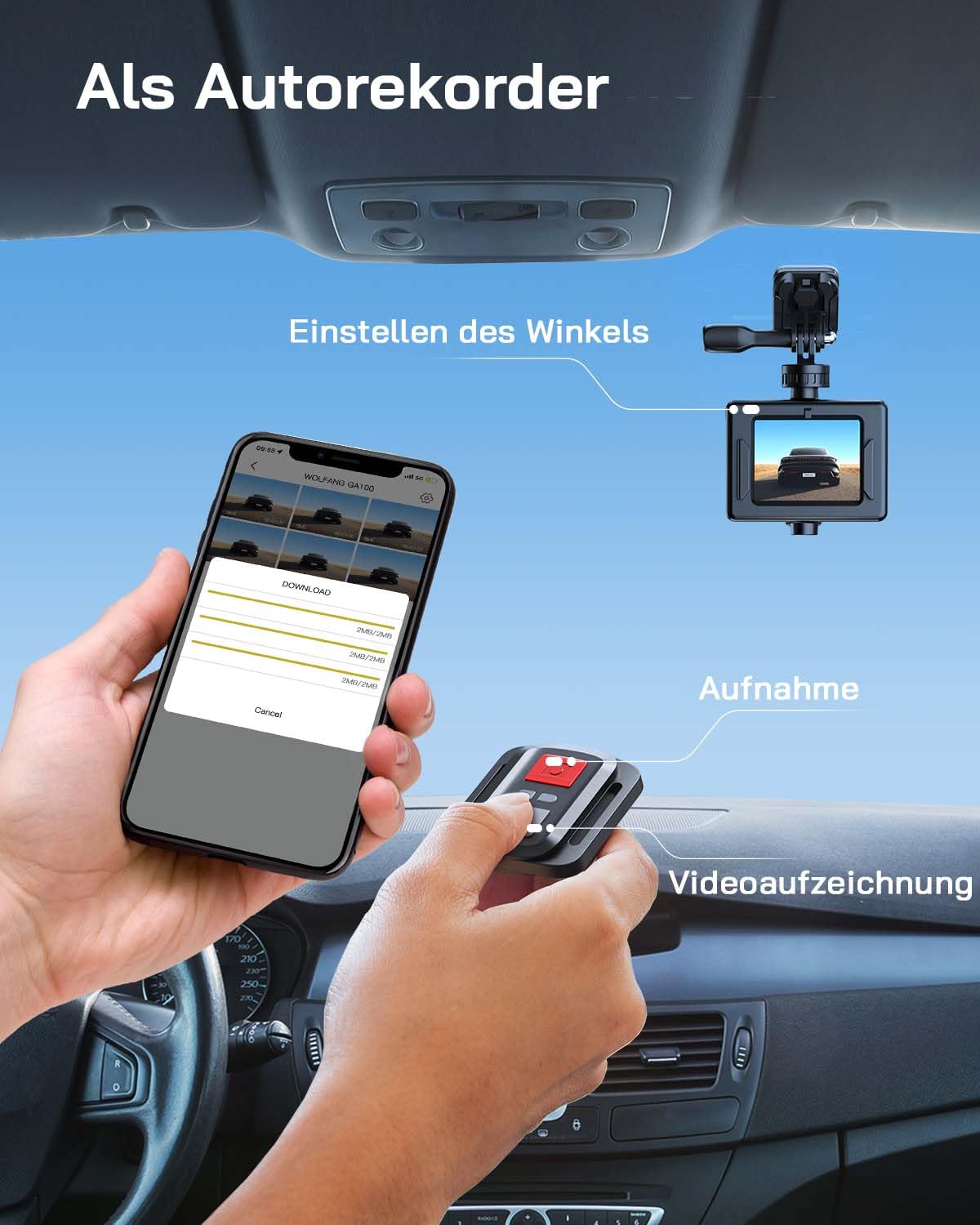 4K Action Cam 20MP Unterwasserkamera 40m mit EIS & 170° Weitwinkel